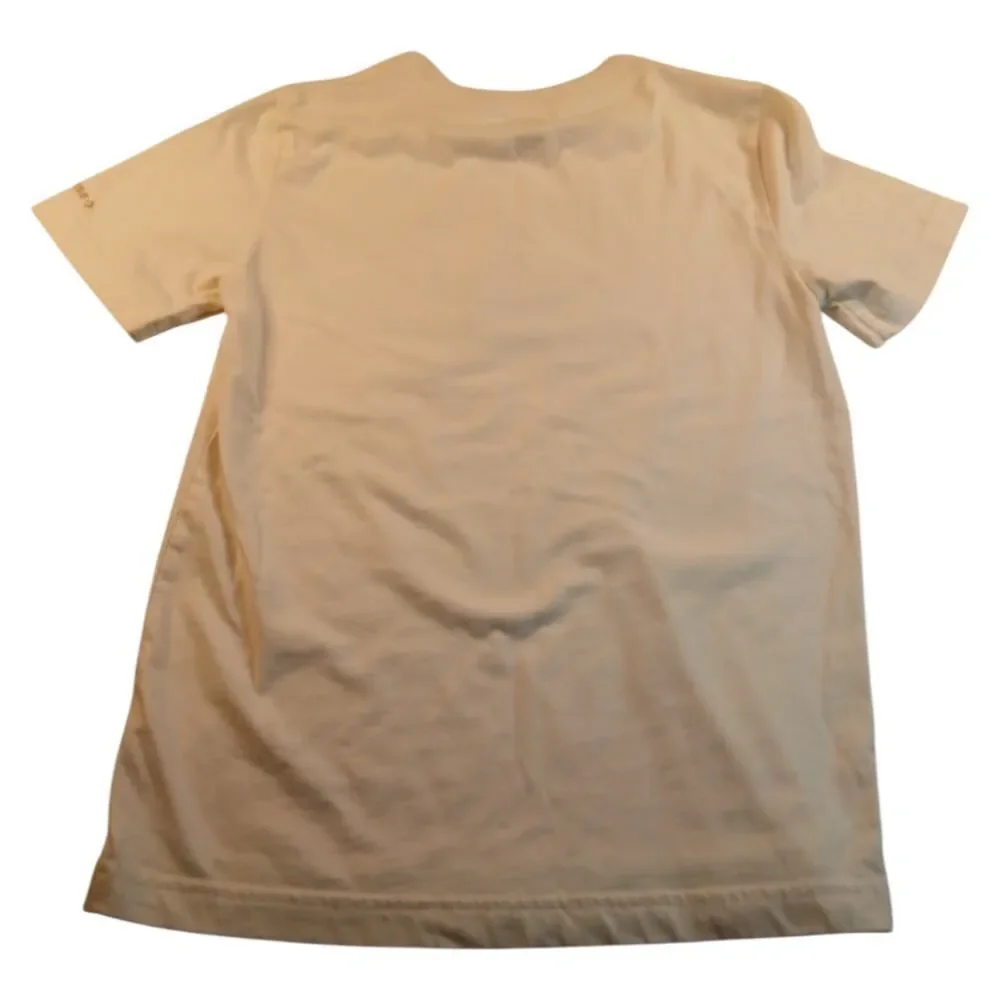 Converse Girls White Short Sleeve T-Shirt w/Great Logo Graphics - Size M
